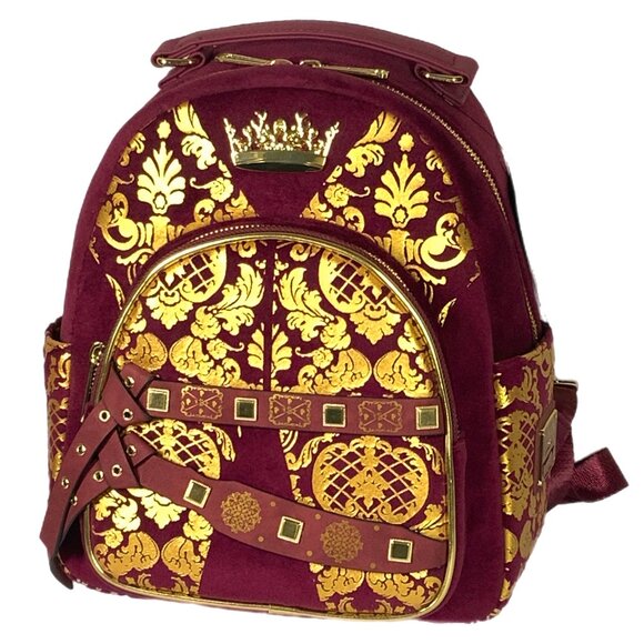 Loungefly Handbags - Loungefly Game of Thrones Joffrey Cosplay Mini Backpack Burgundy Gold NWT